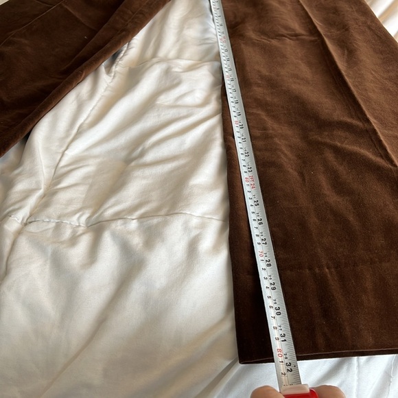 Vintage 1965-1970 Wrangler Brown Velvet Wide Leg Vintage Size 14 Size 6 US - Picture 9 of 11